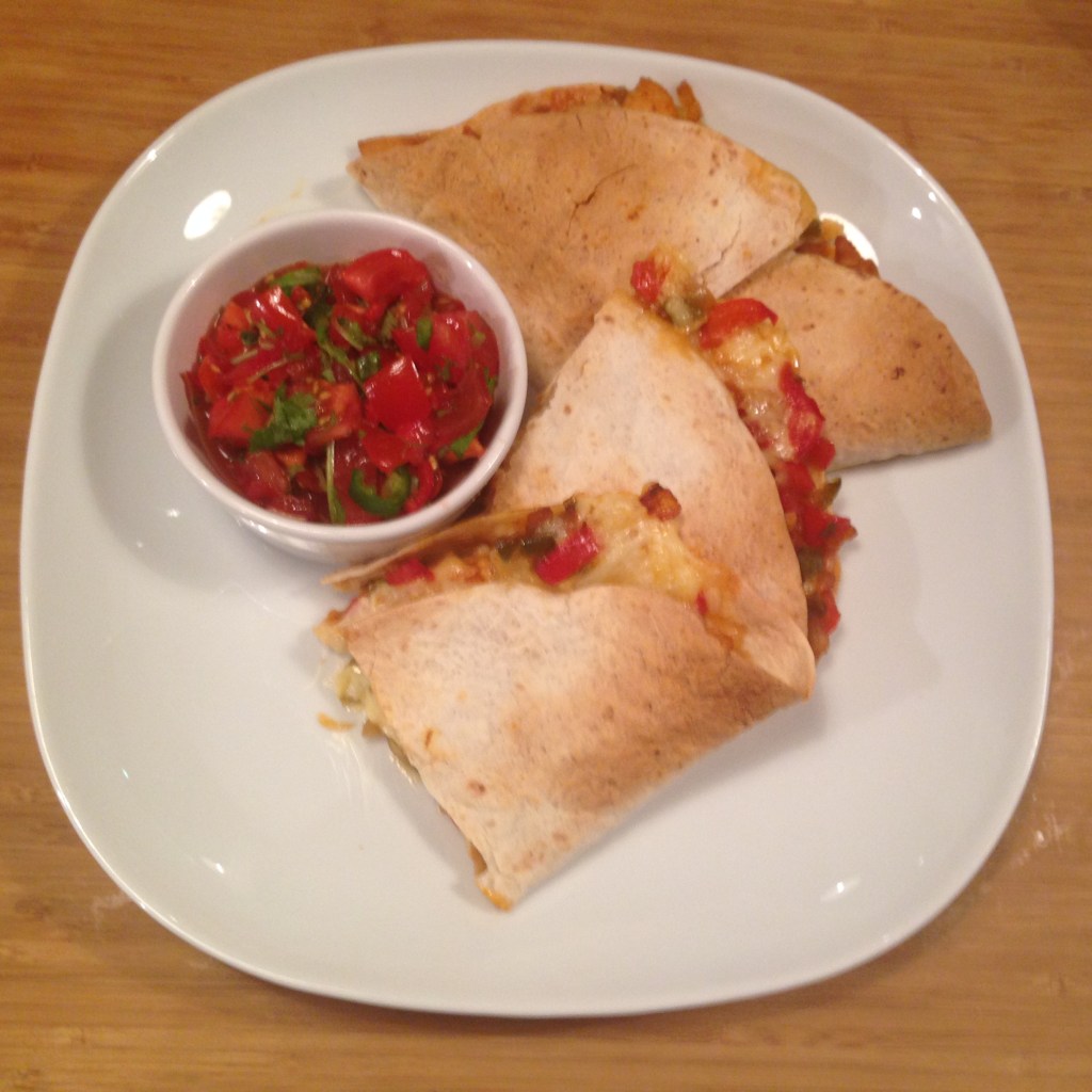 Quesadillas med kylling og&nbsp;paprika