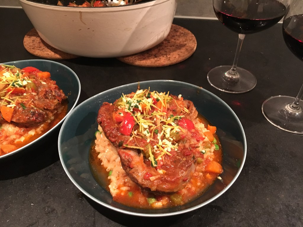 Ossobuco med risotto Milanese og&nbsp;gremolata