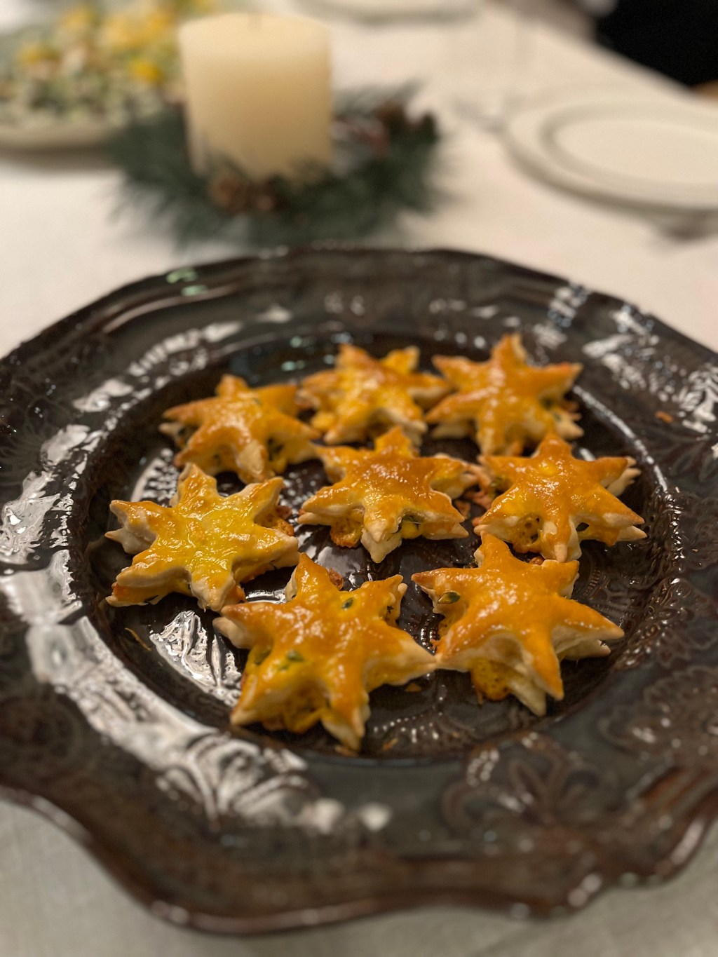 Juletapas – fylte butterdeigstjerner