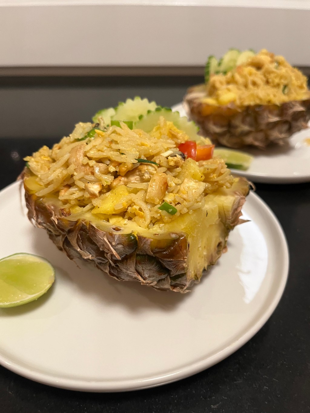 Stekt ris med ananas og&nbsp;cashewnøtter